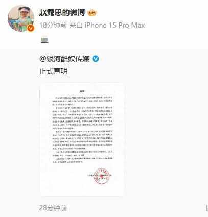 赵露思再撕经纪公司:到处说我装病