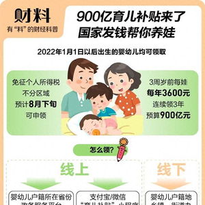 生娃能领7笔钱 有人能拿10万