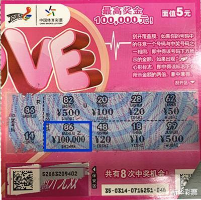 女子为避雨进彩票店顺手刮中100万